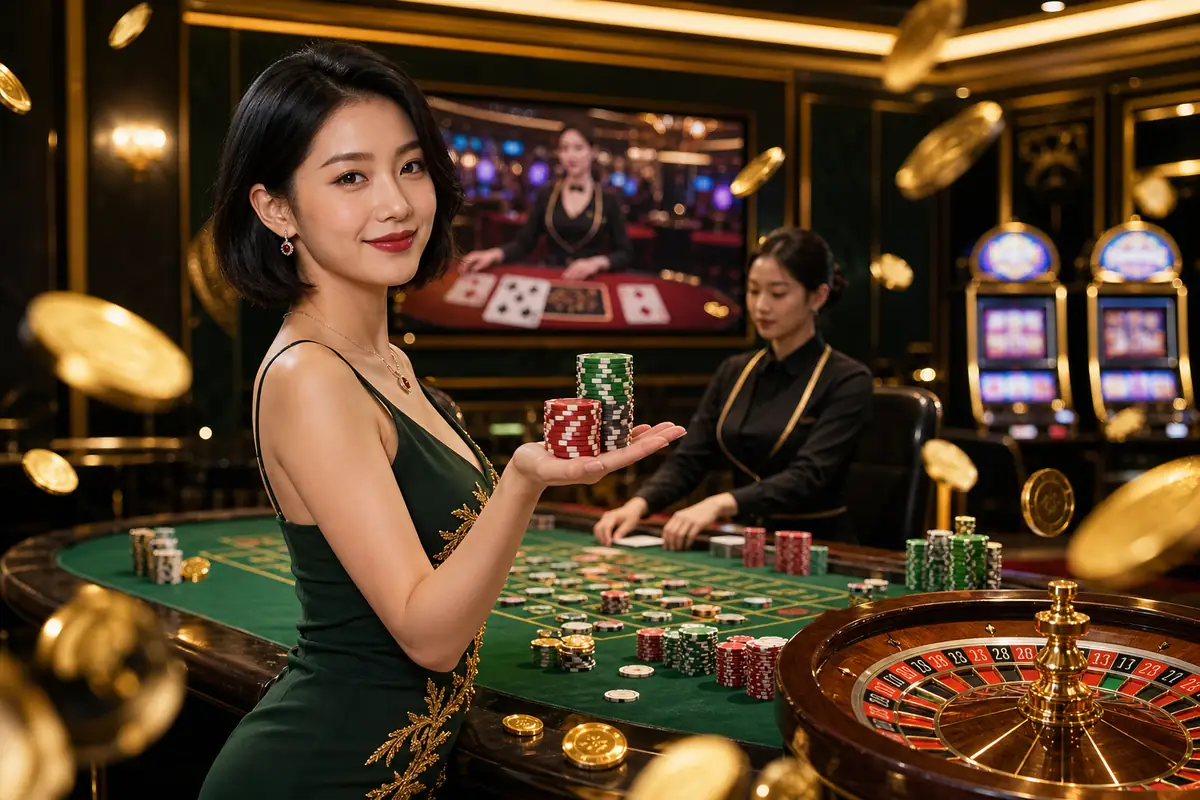 mwin8 Casino meja baccarat live dealer